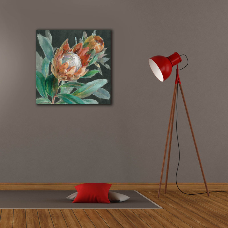 Art mural sur toile Winston Porter «Deep Tropical Protea C» par Danhui Nai, H 26 po x l 26 po