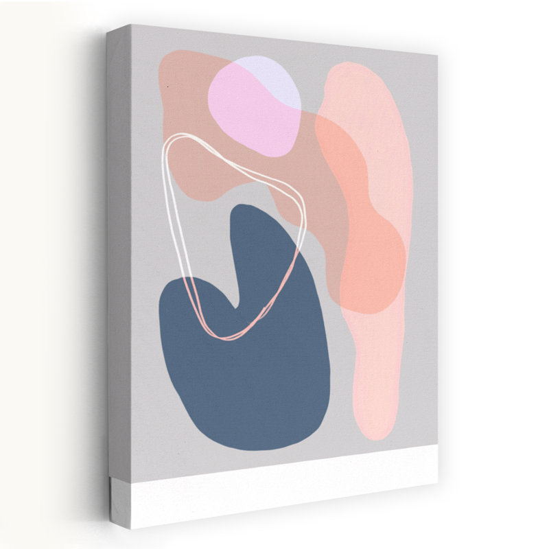 Art contemporain abstrait géométrique, H 36 po x l 24 po