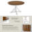 Sterling 45W Transitional Round Trestle Dining Table-105887097
