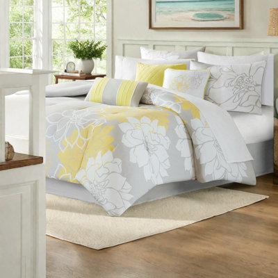 Comfortable Floral Bedding Sets With Hypoallergenic Polyester Filling, Modern Cotton Sateen Design For Home