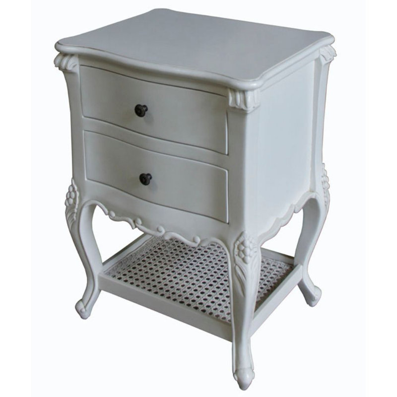 Hellman 50cm W Solid Wood Bedside Table