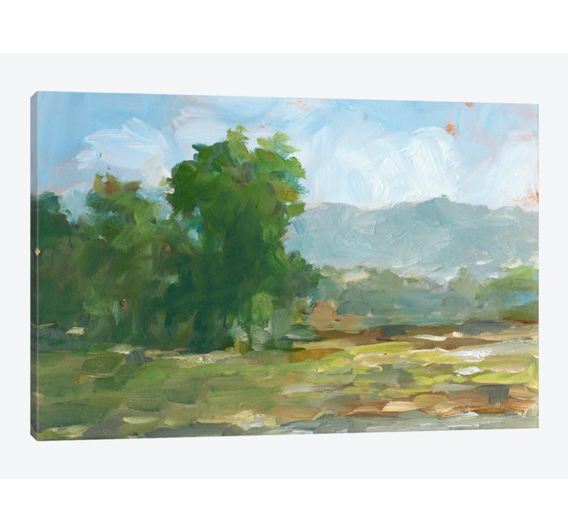 « mountain backdrop ii », impression sur toile, H 8 po x l 12 po x P 0,75 po, Pas de tapis, Toile tendue