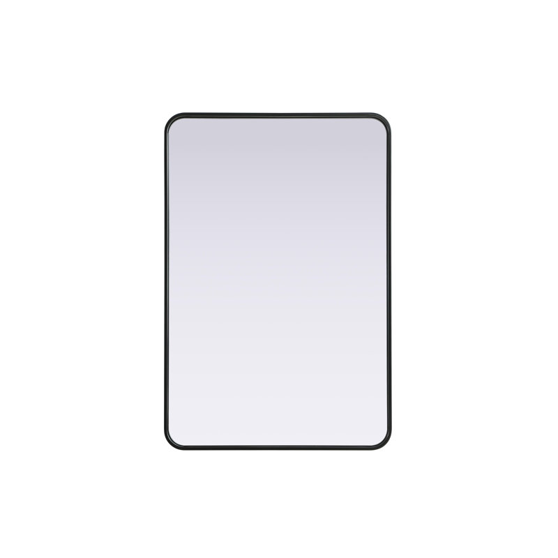 Erath Contour Metal Mirror, Black, 40" x 27"