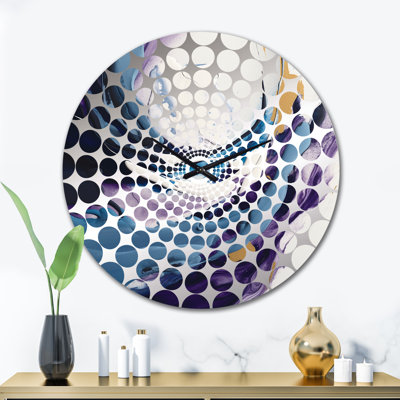 Rashem - Horloge murale abstraite en marbre