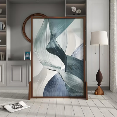 Modern Abstract Wooden Screen