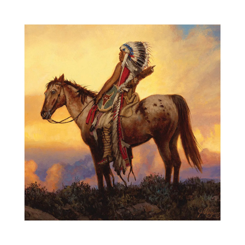 The Last Great Warrior by Joe Velazquez - Wrapped Canvas Print, 45.72 cm H x 45.72 cm W x 1.91 cm D