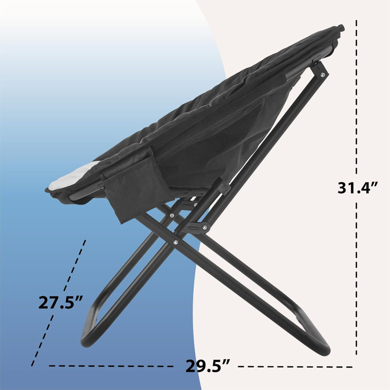 Chaise soucoupe Colorblock Micromink avec pieds blancs, noir / blanc, Noir / blanc