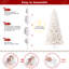 Johvan Pre-Lit White Pine Christmas Tree with LED Twinkling Lights-1895177867