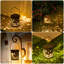 Ensemble de 2 lanternes de jardin d'extérieur à DEL à énergie solaire et éclairage de sentier décoratif Flower Fairy