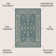Haupt Vine and Border Textured Weave Teal/Gray Indoor/Outdoor Rug
