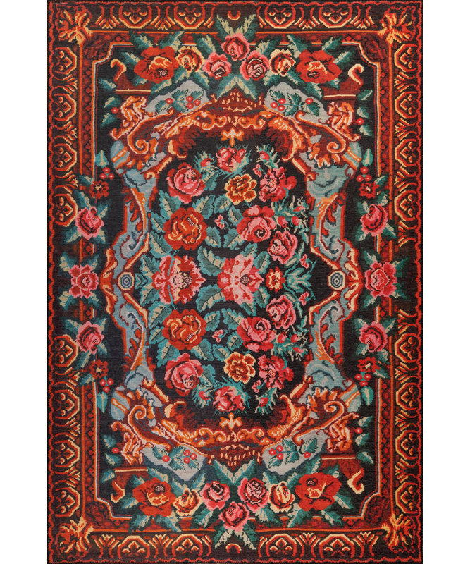 Tapis Caretta, Rectangle 3 pi 8 po x 5 pi 3 po