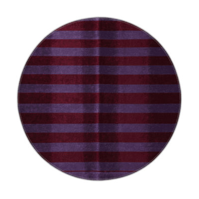 HorizontalStripes Red Indoor and Outdoor Area Rug