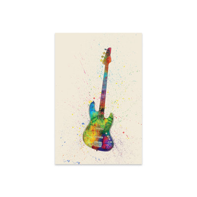 Electric Bass Guitar Print On Acrylic Glass
