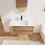 Meuble-lavabo mural 36 po avec lavabo en céramique-126528473