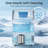 33 Lbs Storage Commercial Under‑Counter Ice Maker, 100 Lb/24H & Self‑Cleaning