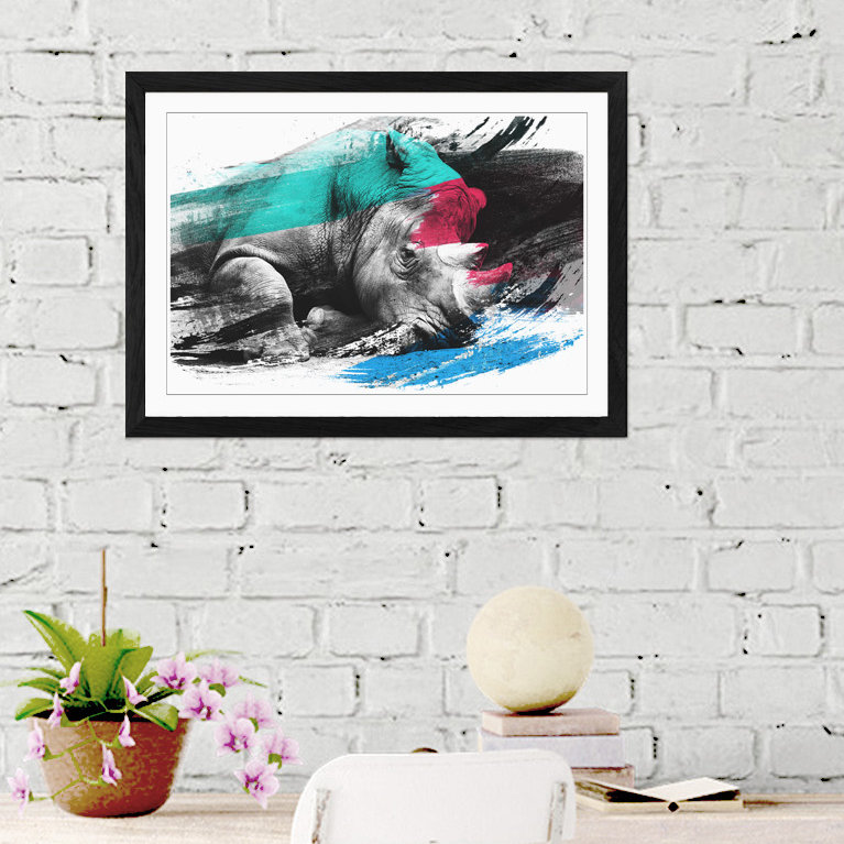 Single Picture Frame Print on Glass