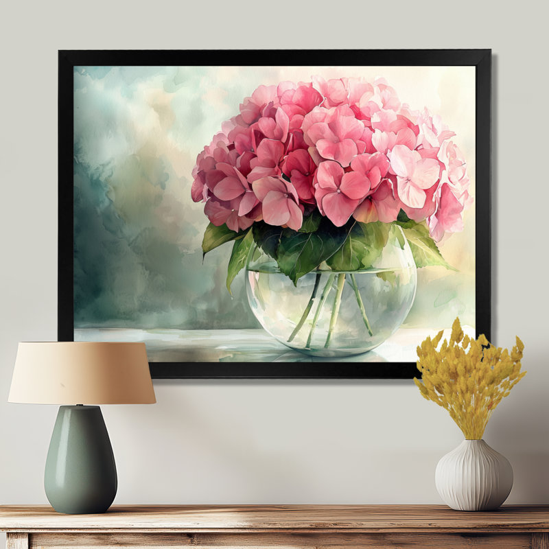Jacquese - Floral Wall Art, Reproduction encadrée d'une seule photo, Noir, noir, noir, noir, H 12 po x l 20 po