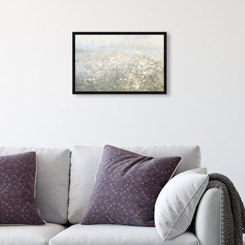 Meadow Veil Canvas Floral & Botanical Print by Oliver Gal, Black Frame, 15 x 10, 11"H x 16"W, Black Frame