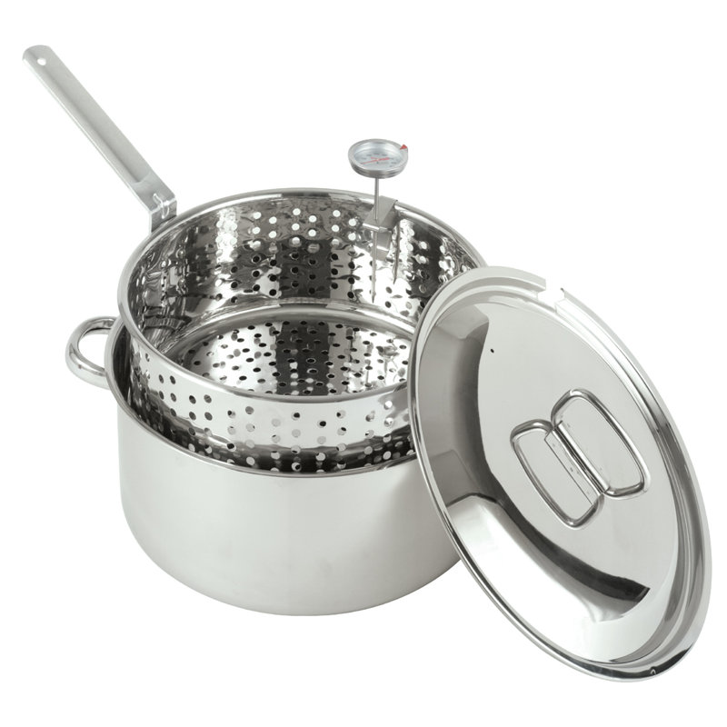 Bayou Classic 10 qt. Non-Stick Stainless Steel Stainless Steel Steamer Pot