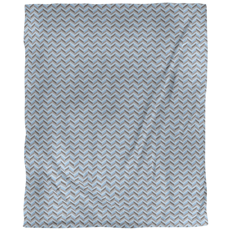 Tissu, Polyester filé, L 56 po x l 36 po, Bleu / Brun