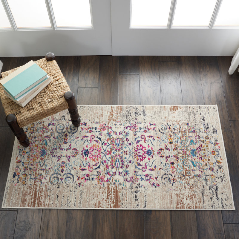 Erinn Oriental Area Rug, Rectangle 61 x 115cm