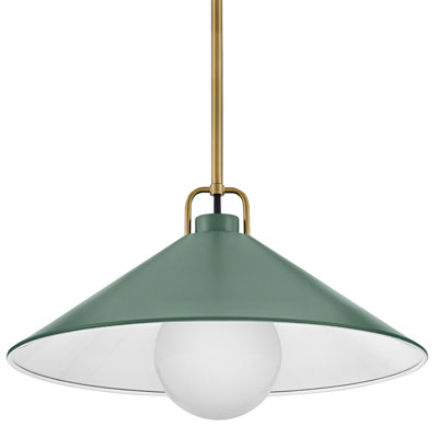Luminaire suspendu conique à 1 lumière Zoë