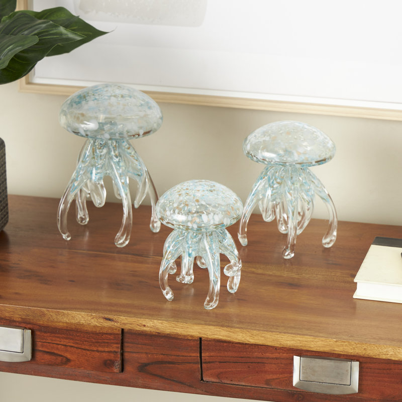 Sculpture Cole and Gray en verre texturé Sea Life