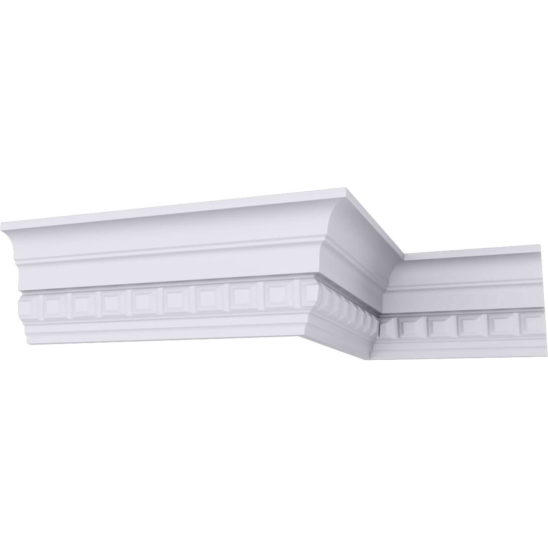 3 1/2"H x 1 7/8"P x 4"F x 94 1/2"L Sequential Crown Moulding Ekena Millwork