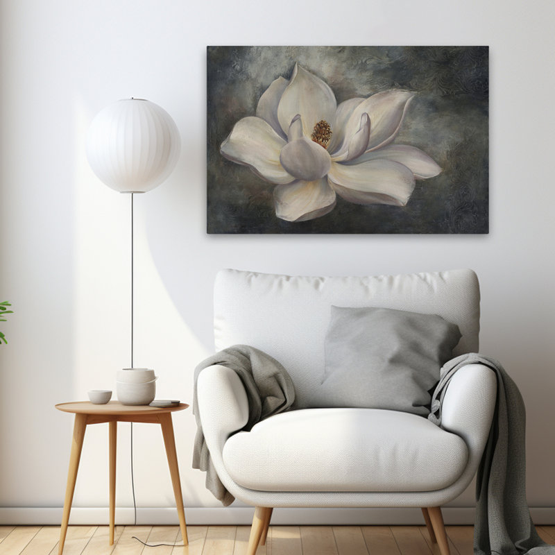 Plantes, fleurs, magnolia, art mural, H 24 po x l 36 po