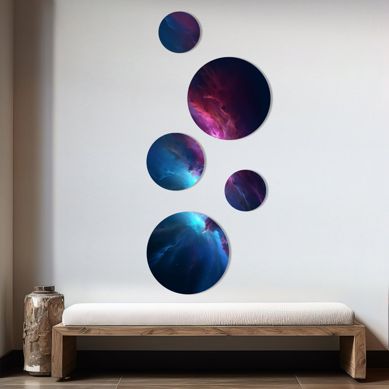 Abstract_Night_Sky_in_ The_Upper_Atmosphere II - Décoration murale abstraite en métal
