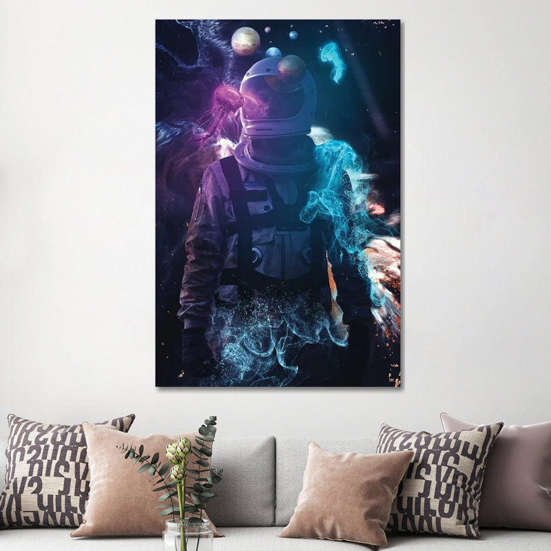 Astroverse 1 Piece Wrapped Canvas Painting, 152.5 cm H x 101.5 cm W