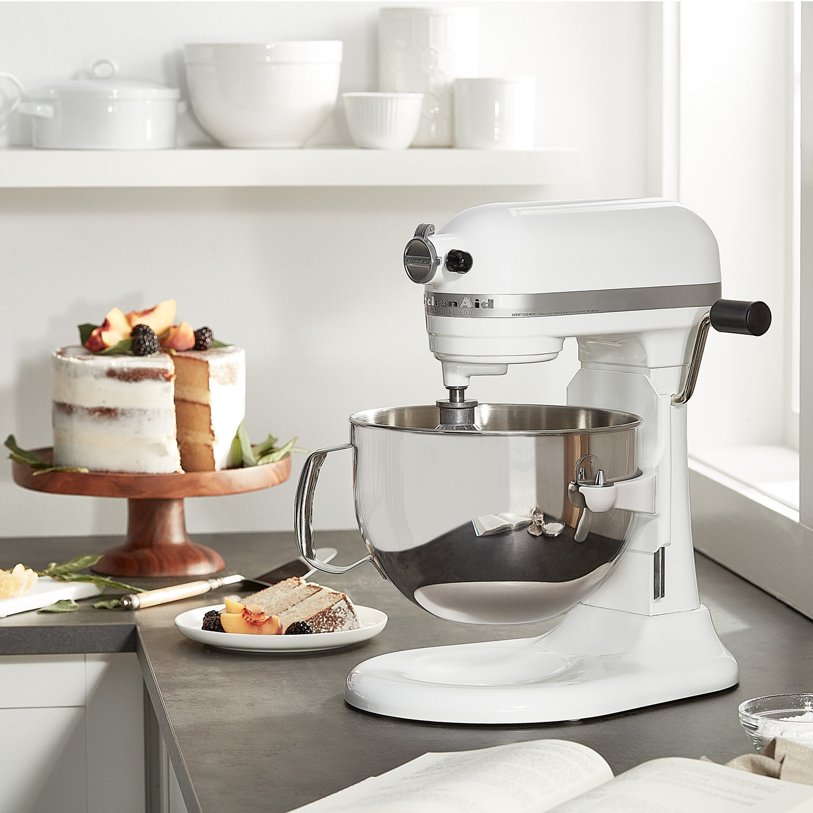 KitchenAid® Professional 600 Series 6qt Stand Mixer, White