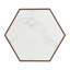 Table basse hexagonale rustique rétro avec 2 tiroirs cachés-168283564