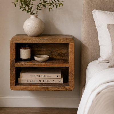 Keokuk 45cm W Solid Wood Bedside Table