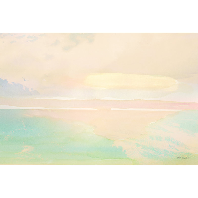 Peaceful Shore 2, H 8 po x l 12 po, Non, Toile tendue