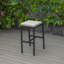 Tabouret de bar Chelsea Patio avec structure en aluminium thermolaqué et coussin amovible-105653550