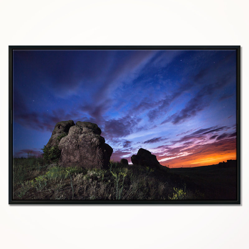 «Summer Night Blue Sky», reproduction de photo sur toile tendue, H 20 po x l 40 po x P 1po