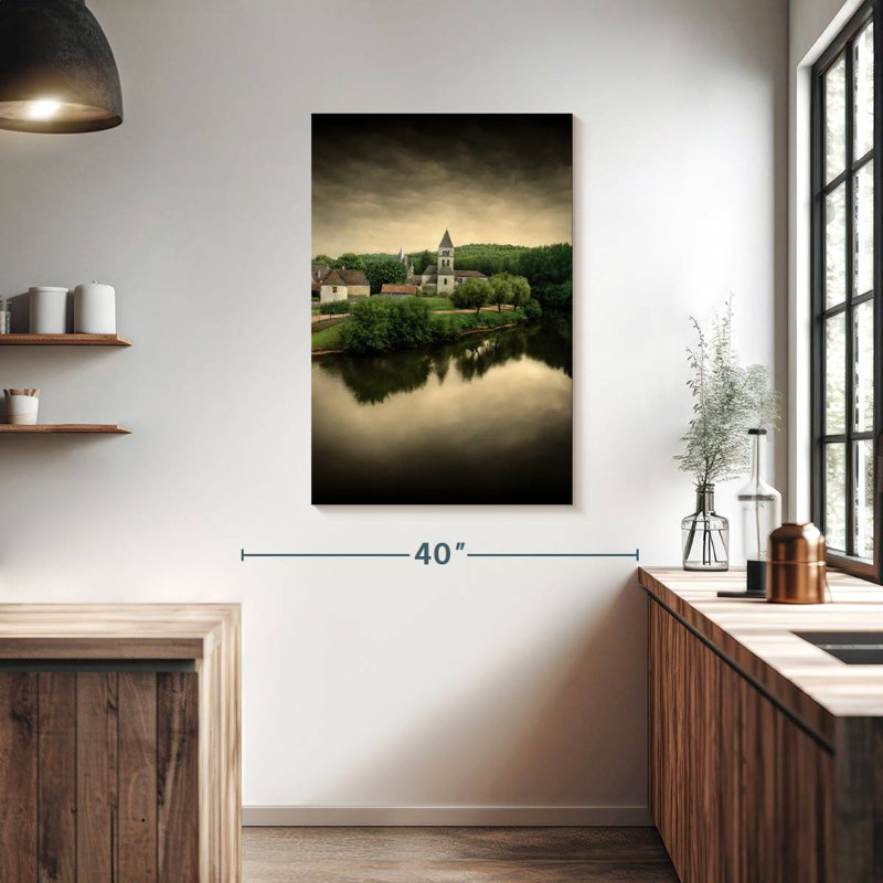 Alvord le silence du village, H 39 po x l 26 po