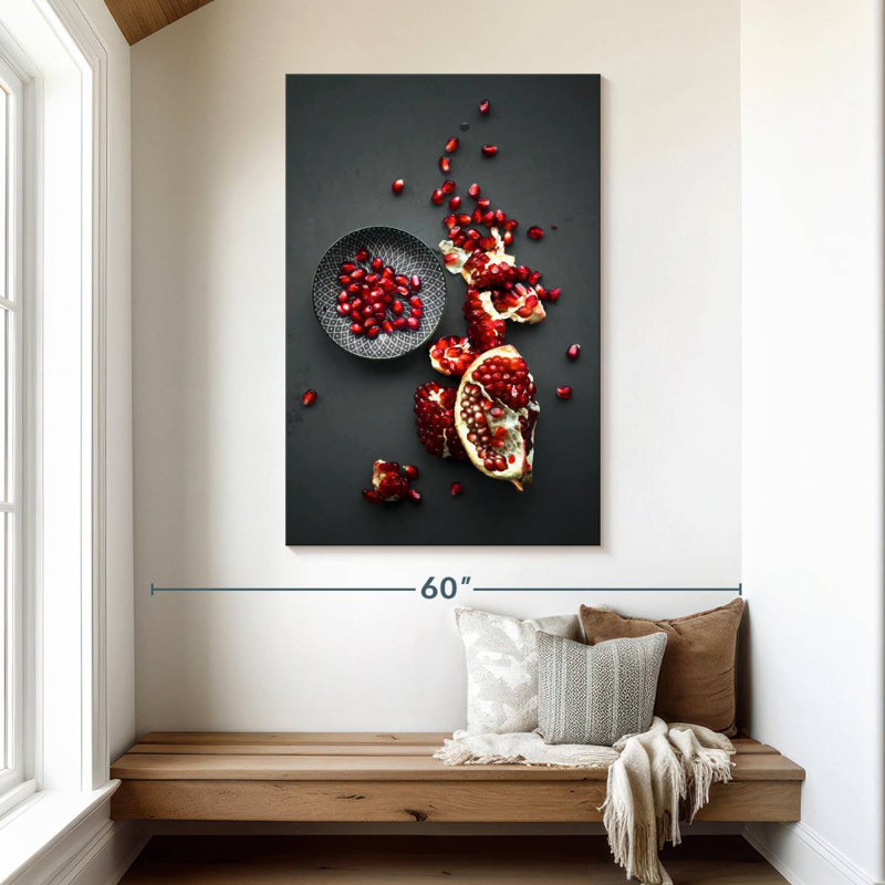 Yarlin Pomegranate Seeds, 48" H x 32" W