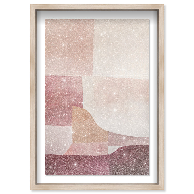 Ruby Dreams II Shadowbox Abstract Print by Oliver Gal, Black Frame, 10 x 15, White Frame, 25.5"H x 17.5"W