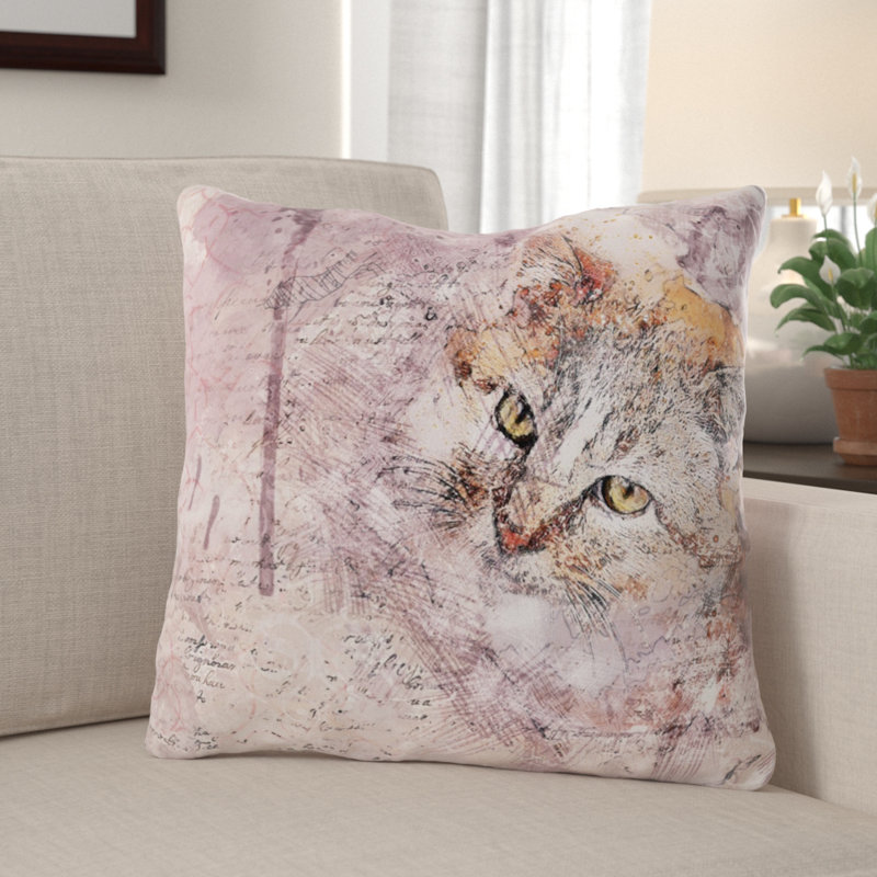  Coussin Cat, Microsuède, Intérieur
