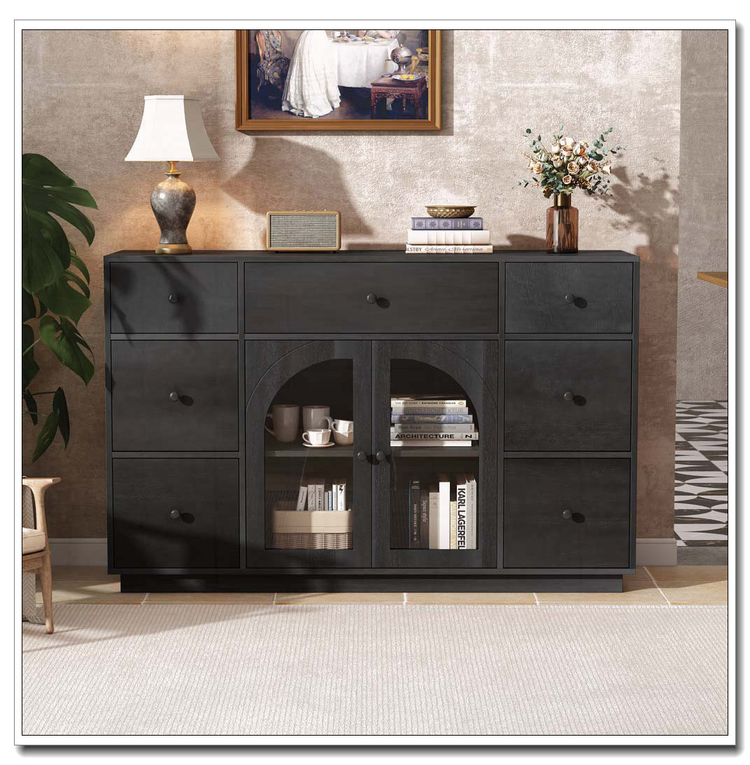 Latitude Run® 7 Drawer 3-Door Accent Storage Cabinet - Wayfair Canada