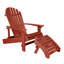 Chaise Adirondack pliante en plastique avec repose-pieds Anette-1077338408