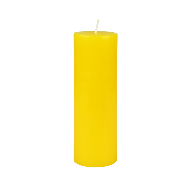 Bougie flottante 2 x 6 pouces, 1, Jaune, H 6 po x l 2 po x P 2 po