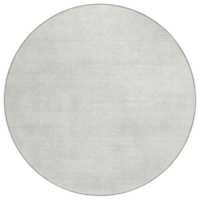 Tapis rond ivoire intérieur / extérieur lavable 8 pi
