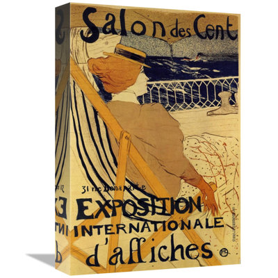 " Salon Des Cent " by Henri De Toulouse-Lautrec