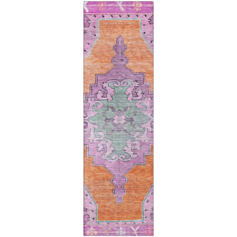 Tapis de qualité supérieure lavable à la machine AMF1731, Tapis de couloir 2 pi 3 po x 7 pi 6 po