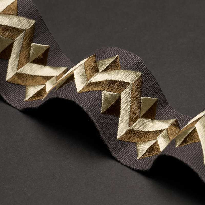 Zigzag Moderne Tape Trim, Black