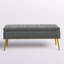 Banc de rangement rembourré en velours Kajana-1706549179