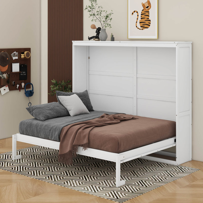 Lit escamotable, Blanc, Grand lit